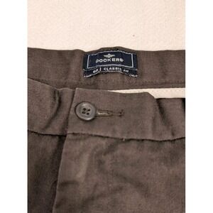 Dockers Classic Fit D3 Brown men's dress pants pleated 44x32